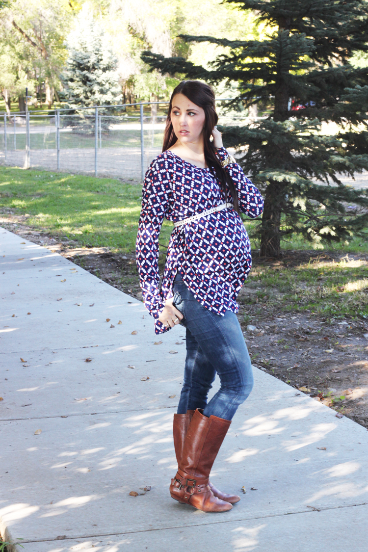 Patterned-Maternity-Top-2